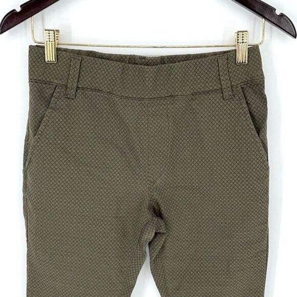 Bevy Flog Nansi Flare Style Pants Moss Green Check Original Size‎ 24 (2) - Picture 3 of 11